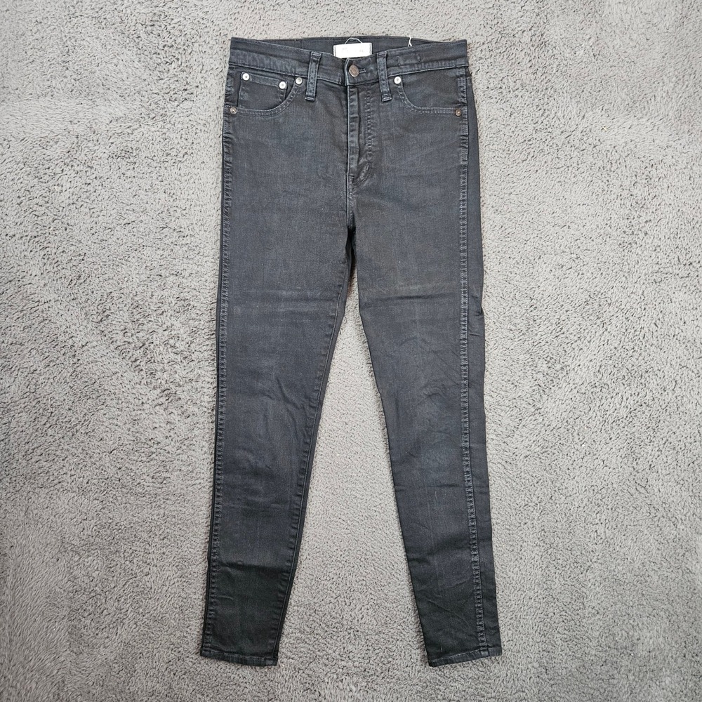 Madewell Womens Size 28 10 High Riser Skinny Skinny Jeans Black F9226 High Waist